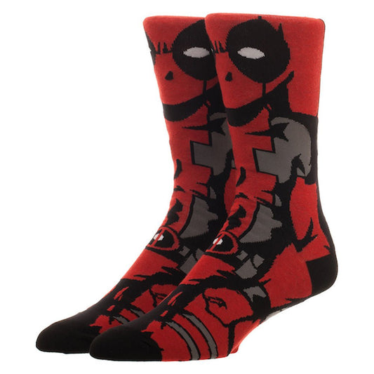Discover Marvel Comics Deadpool Animigos 360 Character Socks Quality Bioworld Socks located at The Revival.
