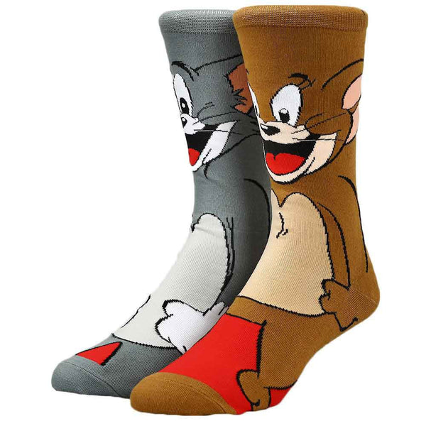 Tom & Jerry Animigos 360 Character Socks - Discover Tom & Jerry Animigos 360 Character Socks Quality Bioworld Socks located at The Revival.