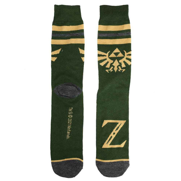 Zelda Hyrule Crest 5 Pair Crew Socks - Discover Zelda Hyrule Crest 5 Pair Crew Socks Quality Bioworld Socks located at The Revival.