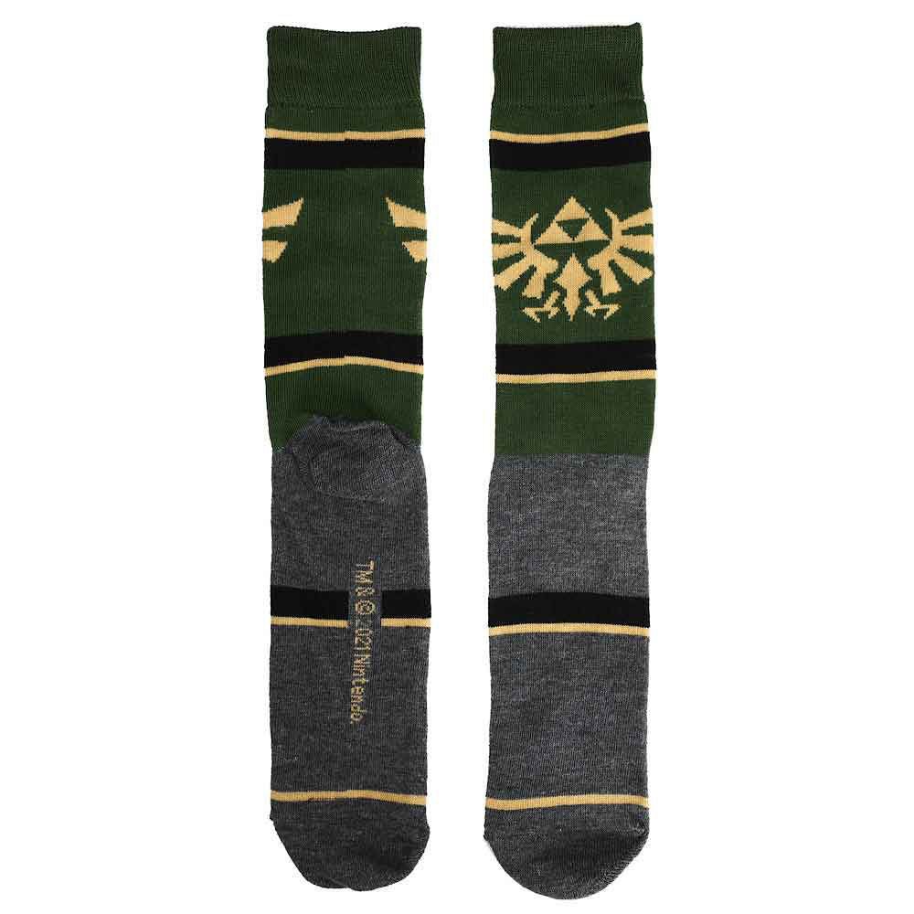 Discover Zelda Hyrule Crest 5 Pair Crew Socks Quality Bioworld Socks located at The Revival.