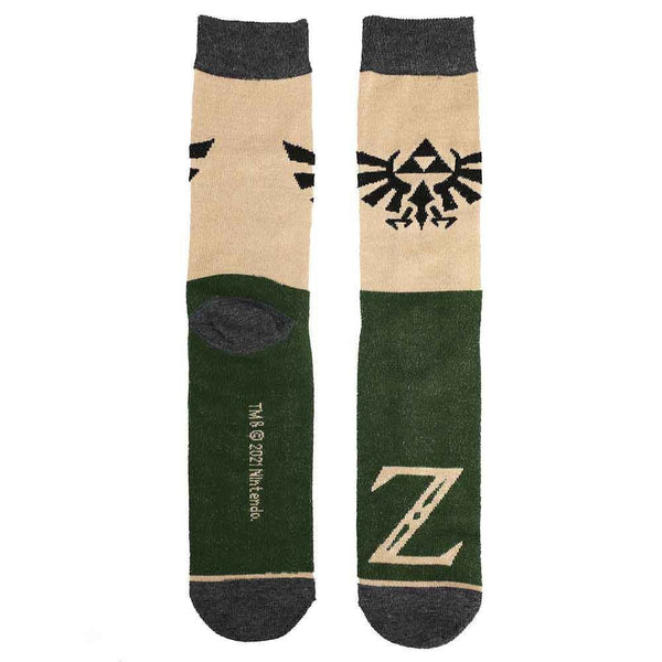 Zelda Hyrule Crest 5 Pair Crew Socks - Discover Zelda Hyrule Crest 5 Pair Crew Socks Quality Bioworld Socks located at The Revival.
