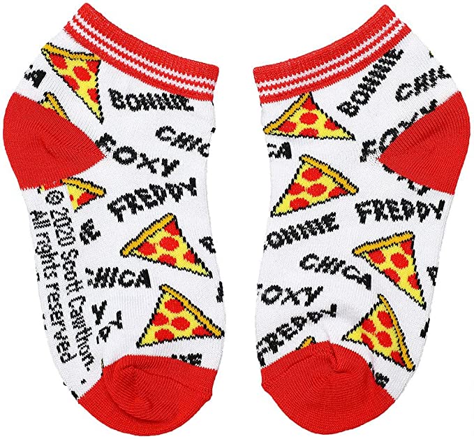 Discover Five Nights At Freddy's Youth 6 Pack Ankle Socks Quality Bioworld Socks located at The Revival.