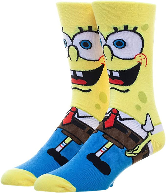 Discover Spongebob Animigos 360 Character Socks Quality Bioworld Socks located at The Revival.